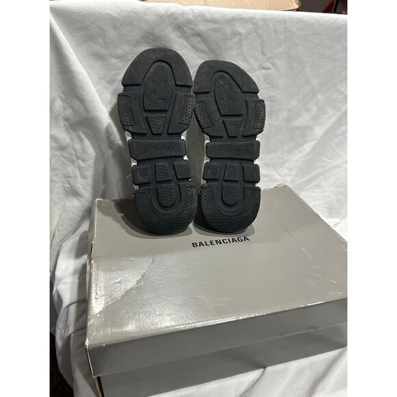 Pre-Owned In Box Balenciaga Speed Trainer Gray Men Size 9 Sock Sneakers Lace Up - Picture 6 of 9